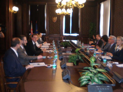 Minister D. Krajcer rokoval s vysokým komisárom OBSE K. Vollebaekom